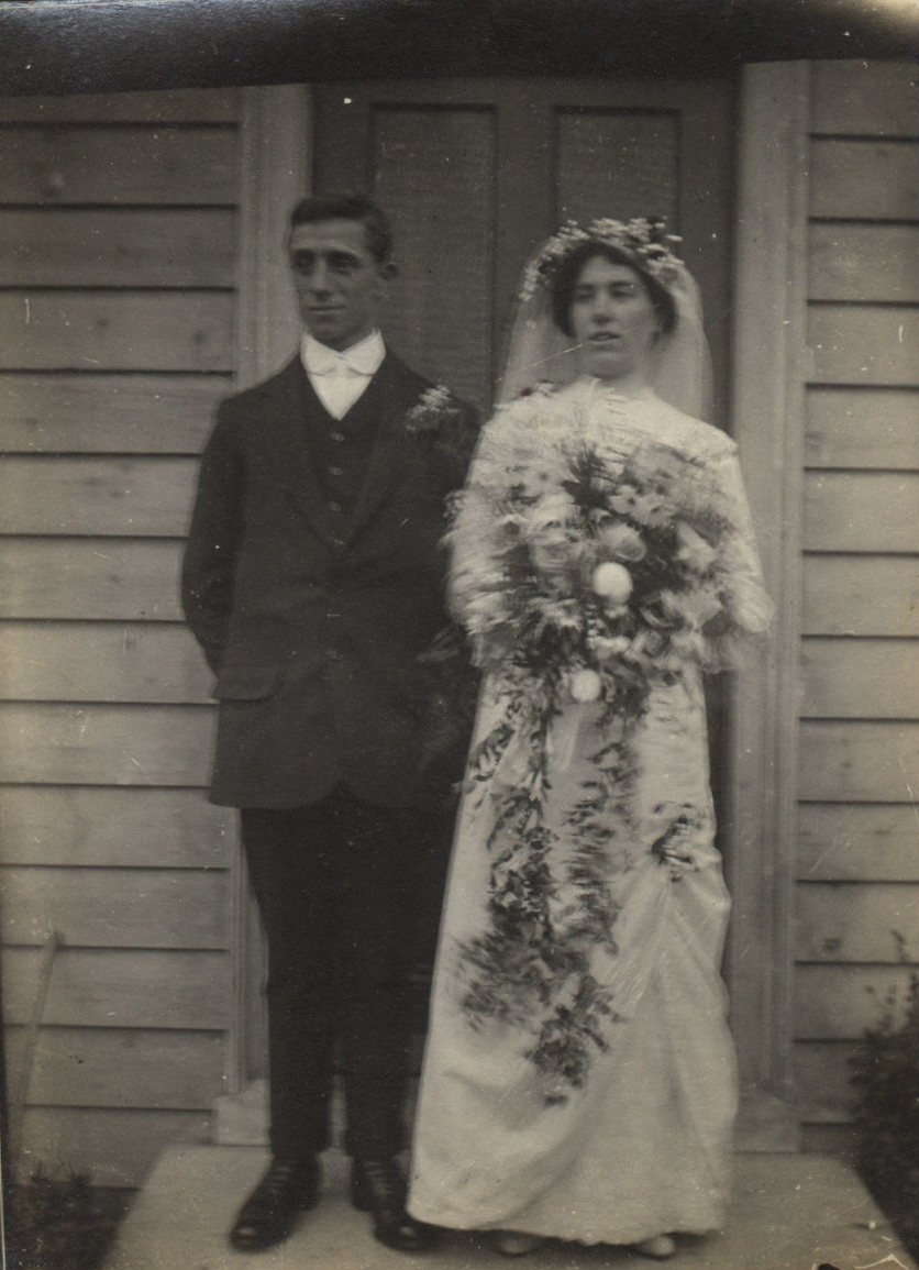 The bride and groom