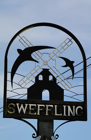 Village sign Sweffing
